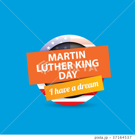 vector Martin Luther King Jr day us sticker or 37164537