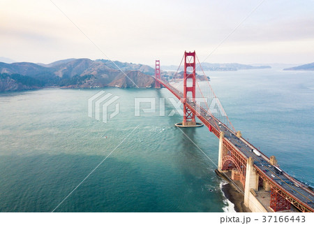 Golden Gate bridge aerial view 37166443