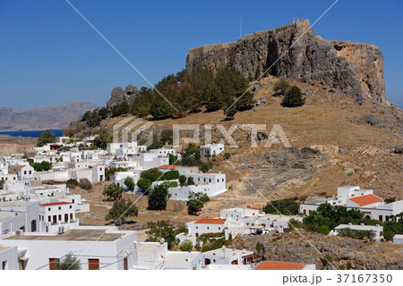 Cityscape of Lindos, Greece Cityscape of Lindos, Greece 37167350