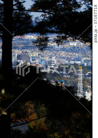 【国史跡・続日本100名城】石垣山一夜城から見る木々越しの小田原城(秀吉 小田原征伐前イメージ) 【国史跡・続日本100名城】石垣山一夜城から見る木々越しの小田原城(秀吉 小田原征伐前イメージ) 37167718