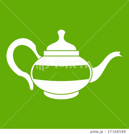 Teapot icon green Teapot icon green 37168589