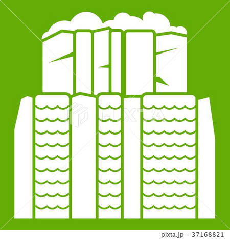 Iguazu falls, Argentina icon green 37168821