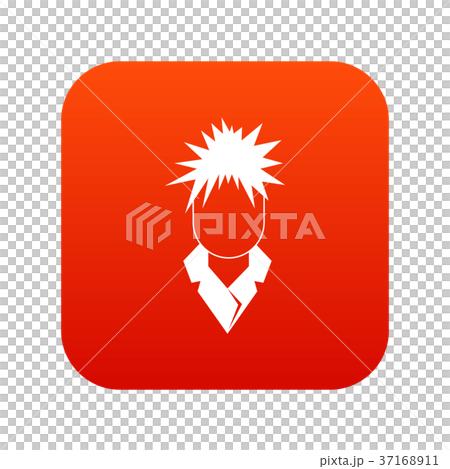 Singer icon digital red - Stock Illustration [37168911] - PIXTA