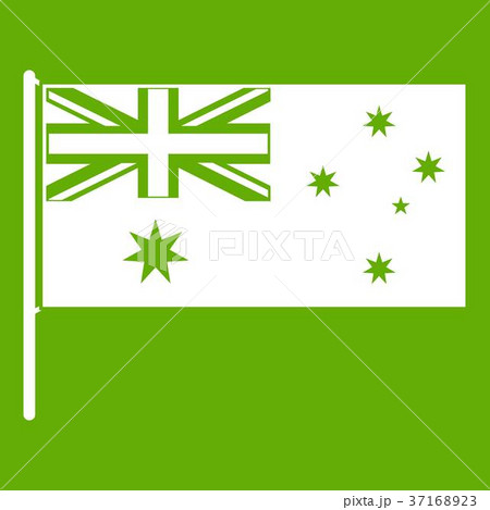 Australian flag icon green 37168923
