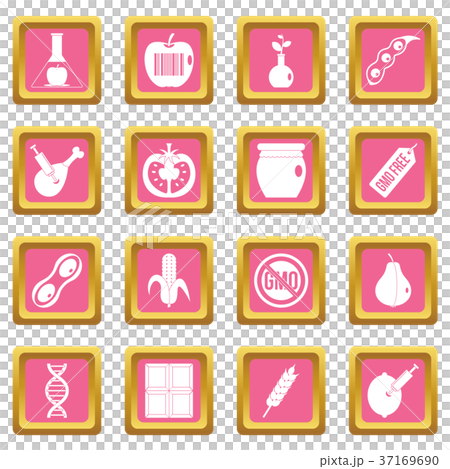 GMO icons pink 37169690