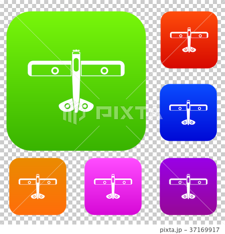 Military fighter plane set collection - Stock Illustration [37169917 ...
