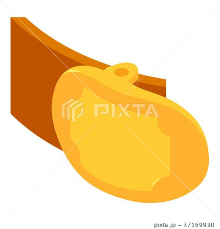 Badge belt icon, isometric 3d style 37169930