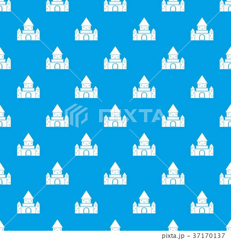 Chillon Castle, Switzerland pattern seamless blue Chillon Castle, Switzerland pattern seamless blue 37170137