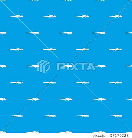 Iguana pattern seamless blue 37170228