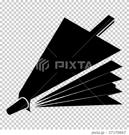 Fire bellows icon, simple black style - Stock Illustration [37170667 ...