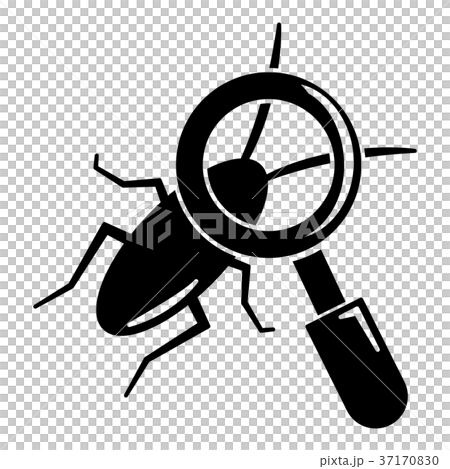 Search insect icon, simple black style 37170830