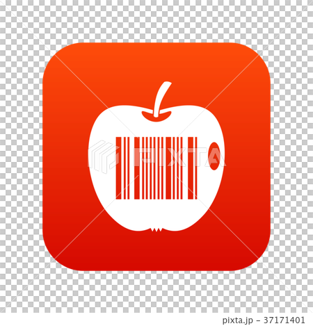 Code to represent product identification icon digital red Code to represent product identification icon digital red 37171401