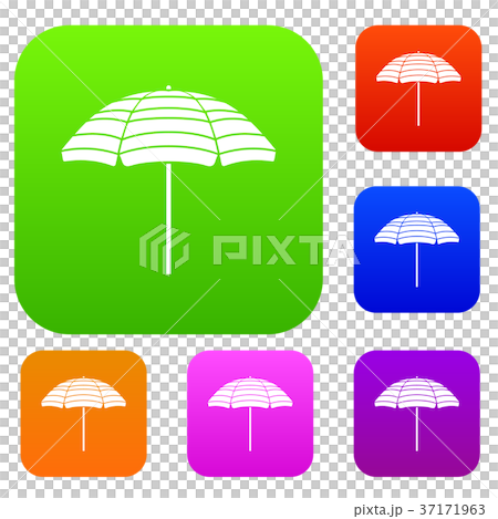 Beach umbrella set collection Beach umbrella set collection 37171963