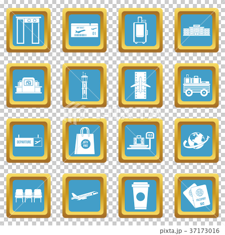Airport icons azure Airport icons azure 37173016