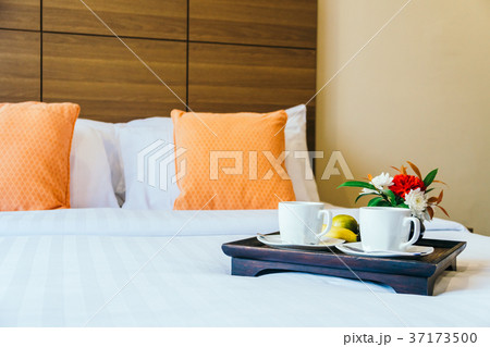 Coffee for breakfast on bed Coffee for breakfast on bed 37173500