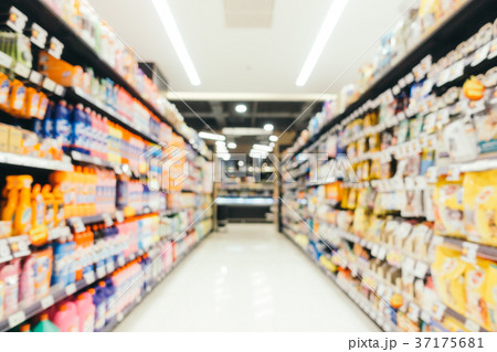 Abstract blur supermarket in shopping mall and store Abstract blur supermarket in shopping mall and store 37175681