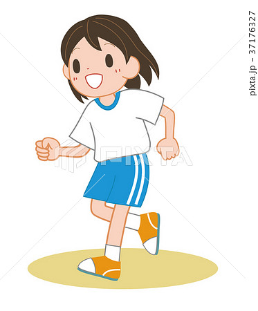 走る女の子 走る女の子 37176327
