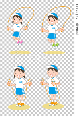 縄跳びの練習 37176334