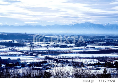 冬の十勝が丘展望台　 37179928