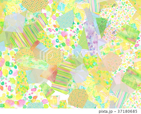 紙　コラージュ　背景素材 37180685