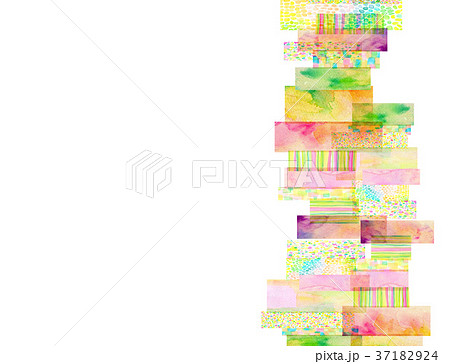 紙　コラージュ　背景素材 37182924