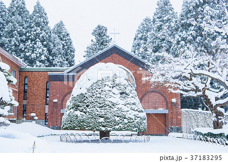 冬のトラピスチヌ修道院(函館) 冬のトラピスチヌ修道院(函館) 37183295