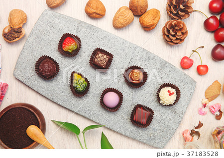 Handmade chocolate candy 37183528