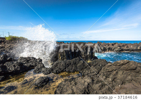 Azores coastline landscape in Flores island.  37184616