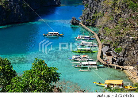 Seascape of Coron Islands, Philippines 37184865