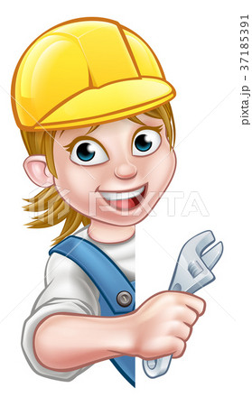 Cartoon Character Plumber Woman  37185391
