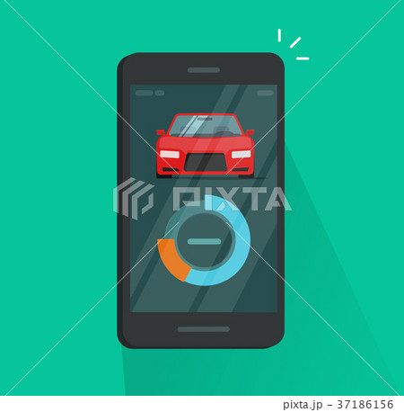 Smartphone dashboard with car diagnostic data 37186156