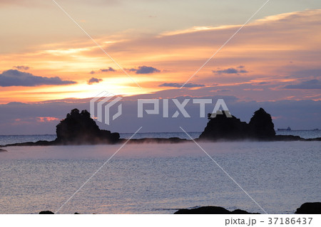 田原海岸の海霧 田原海岸の海霧 37186437