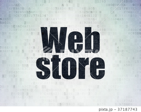 Web design concept: Web Store on Digital Data Web design concept: Web Store on Digital Data 37187743