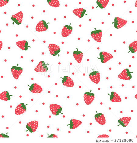 cute background with strawberries 37188090