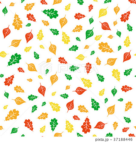Seamless hand drawn leaves pattern Seamless hand drawn leaves pattern 37188446