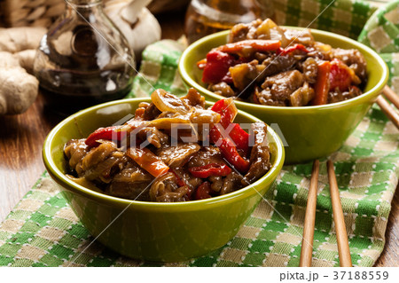 Chinese sticky pork sirloin roasted Chinese sticky pork sirloin roasted 37188559