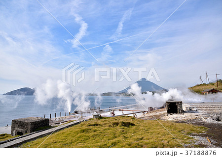 開聞岳山麓風景　伏目海岸　山川製塩工場跡地 37188876