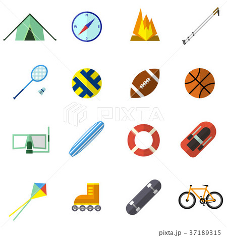 Atributes for summer sports activities 37189315