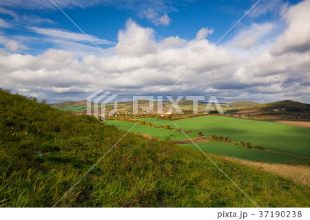 View from the hill in Central Bohemian Highlands 37190238