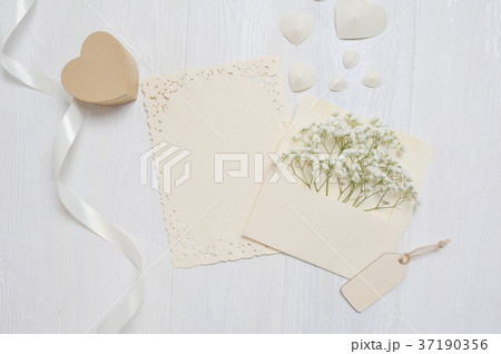 mockup Letter with a calligraphic pen greeting 37190356