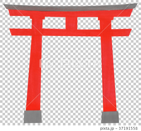 手繪神社牌坊 37191558