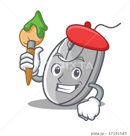 Artist mouse character cartoon style 37191585