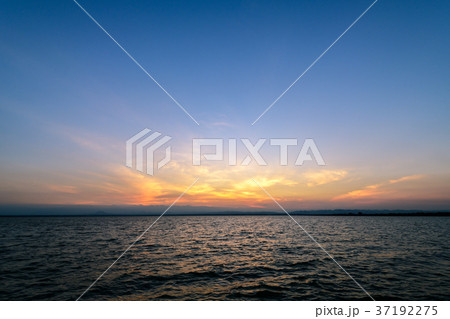 fisrt light from sky on morning in New year 2018 37192275