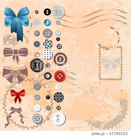 Vintage background with buttons 37193252