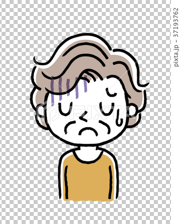 Senior lady: depressed, sad 37193762