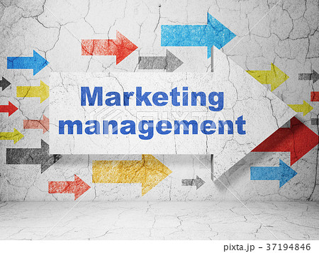Marketing concept: arrow with Marketing Management 37194846