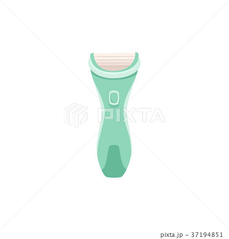Flat icon of lady reusable lady shaving razor Flat icon of lady reusable lady shaving razor 37194851
