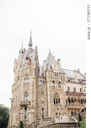 old Polish castle in the village of moszna old Polish castle in the village of moszna 37196352
