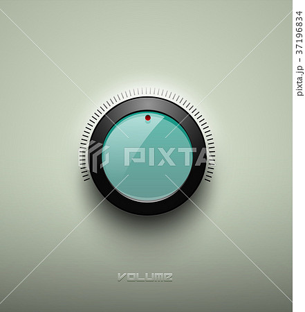 Technology music button icon, volume settings 37196834