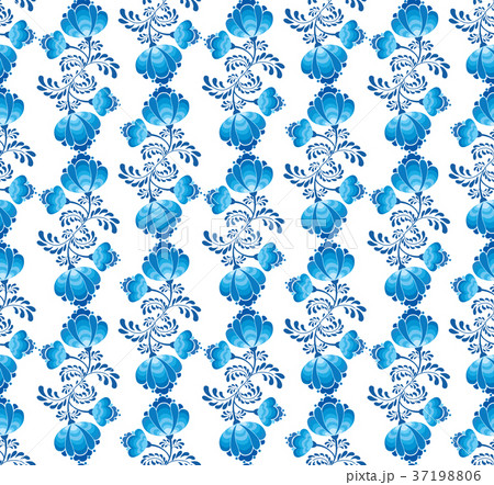 Flower seamless pattern Abstract floral ornament  37198806